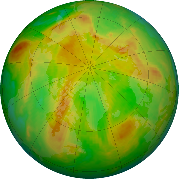 Arctic ozone map for 02 June 2003
